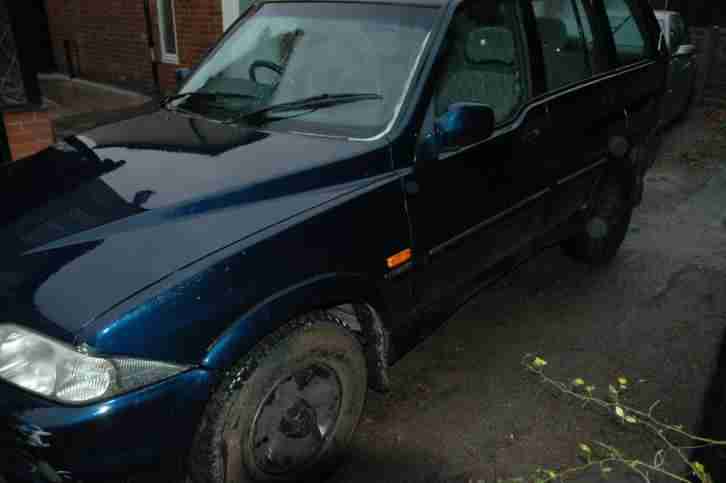 1999 DAEWOO MUSSO TD BLUE 4X4 Diesel No Reserve Bio Diesel Bargain