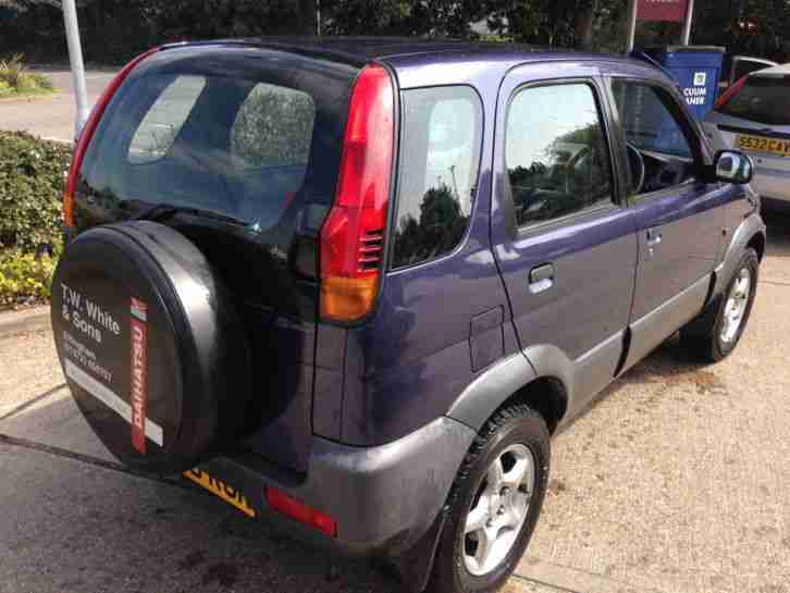 1999 DAIHATSU TERIOS 1.3 petrol 4x4 4wd NEW M.O.T AND FULL SERVICE HISTORY 3 KEY