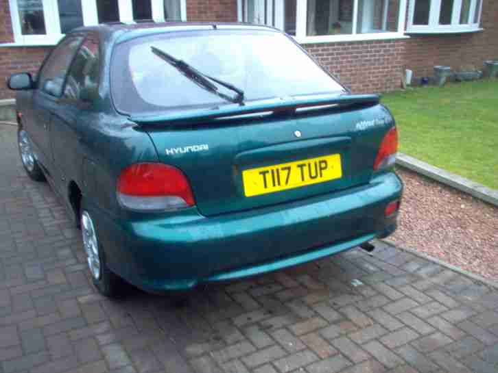 1999 HYUNDAI ACCENT COUPE SI GREEN