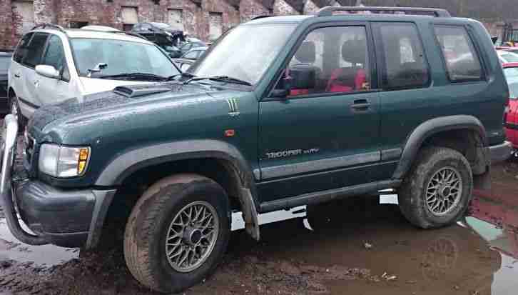 1999 ISUZU TROOPER DUTY 3.0 DT SWB GREEN 4x4 OFF ROAD (NO RESERVE AUCTION)