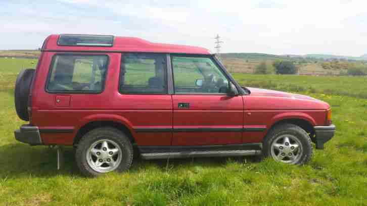 1999 LAND ROVER DISCOVERY 300TDI RED 86000 MILES, 1 OF THE LAST 3 DOOR MADE