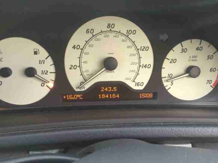1999 MERCEDES CLK 320 convertable cabriolet SPORT AUTO SILVER