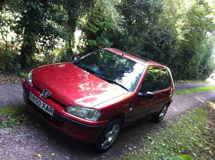1999 PEUGEOT 106 XN ZEST 2 RED, 47,000 MILES, 12 MONTHS MOT, CD PLAYER,ALLOYS