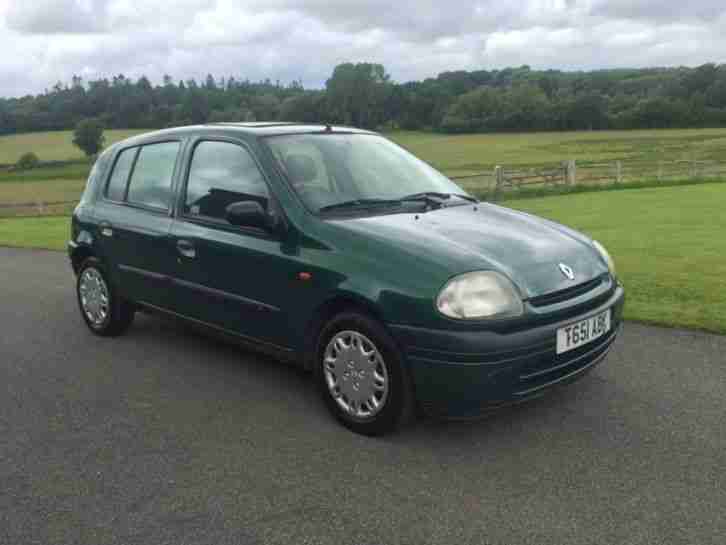 1999 RENAULT CLIO RT AUTOMATIC GREEN JUST 77K MILES NO RESERVE LONG MOT