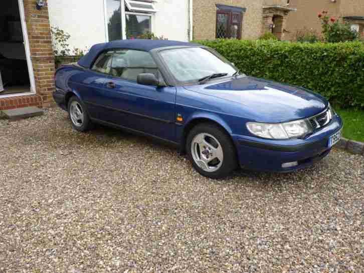 1999 Saab 9 3 93 2.0SE Convertible with manual gearbox