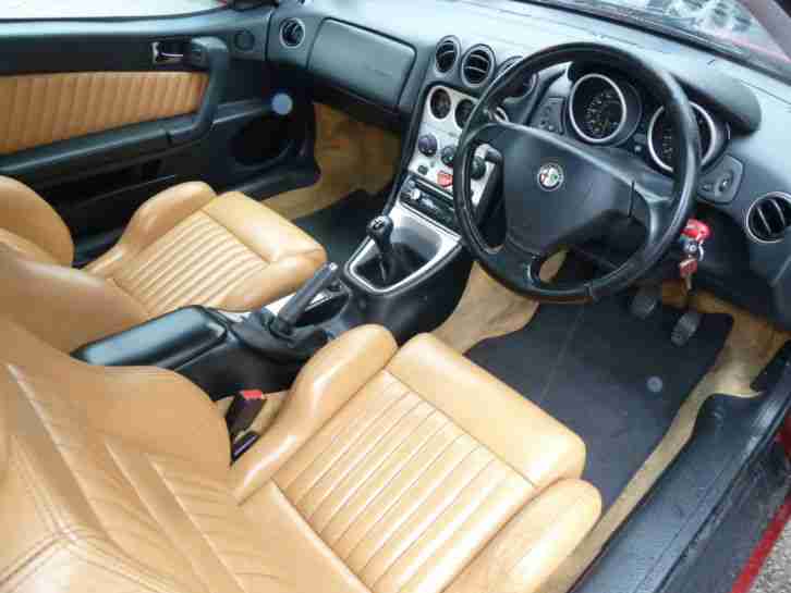 1999 T Alfa Romeo GTV 2.0 TS 16V Lusso Coupe Metallic Red + Tan Leather