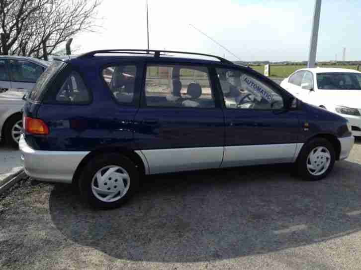 1999 TOYOTA PICNIC GLS AUTO BLUE 7 SEATER BUY NOW £1295,FULL HISTORY.MPV