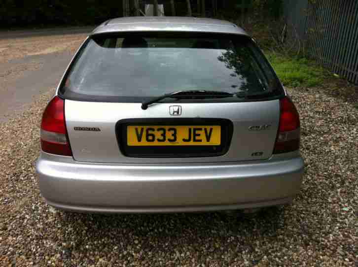 1999 V-Reg Honda Civic 1.4i 3Dr Fusion EJ9 Hatchback