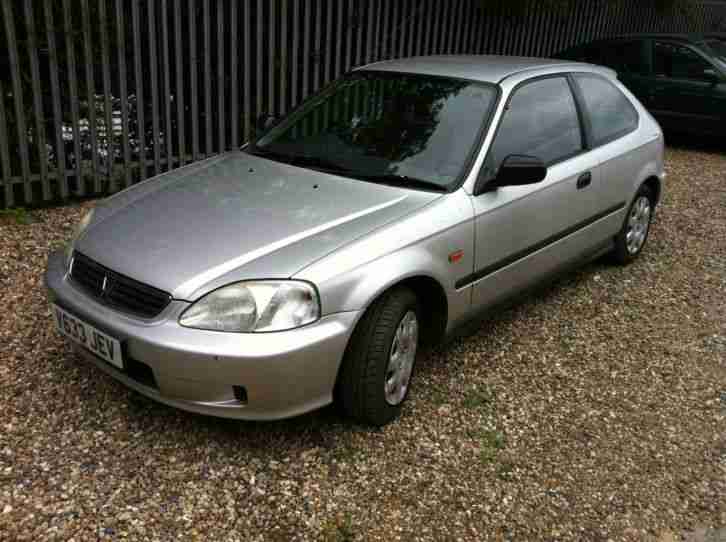 1999 V Reg Honda Civic 1.4i 3Dr Fusion EJ9 Hatchback