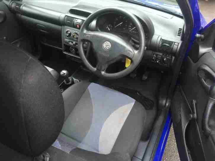 1999 VAUXHALL CORSA CLUB 16V BLUE