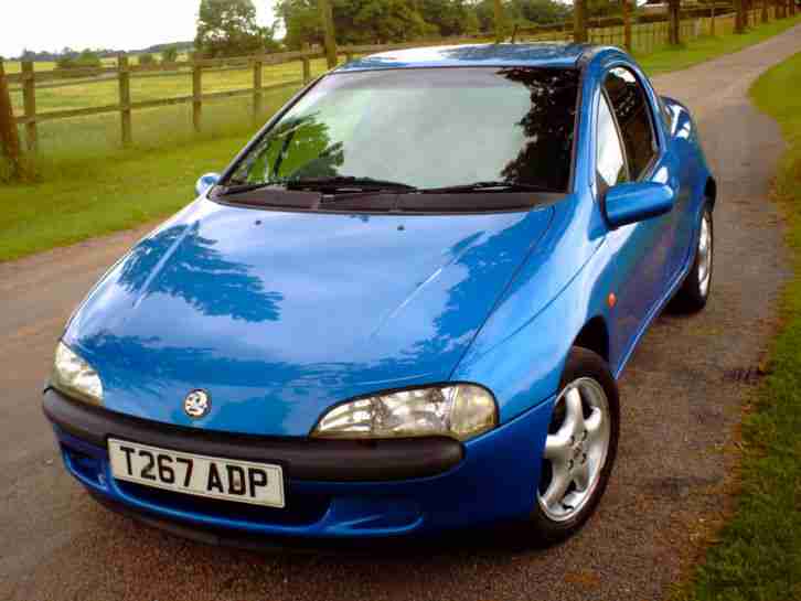 1999 VAUXHALL TIGRA 1.4 'T REG' BLUE NEW MOT. 84K.