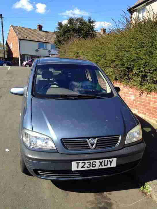 1999 VAUXHALL ZAFIRA 16V BLUE SPARES OR REPAIRS