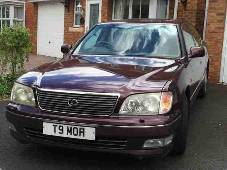 1999 lexus ls400 auto 130000 miles red pers.no plate T 9 MOH (TOMMO)