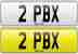2 PBX Cherished plate Private dateless plate PB Private Branch Exchange