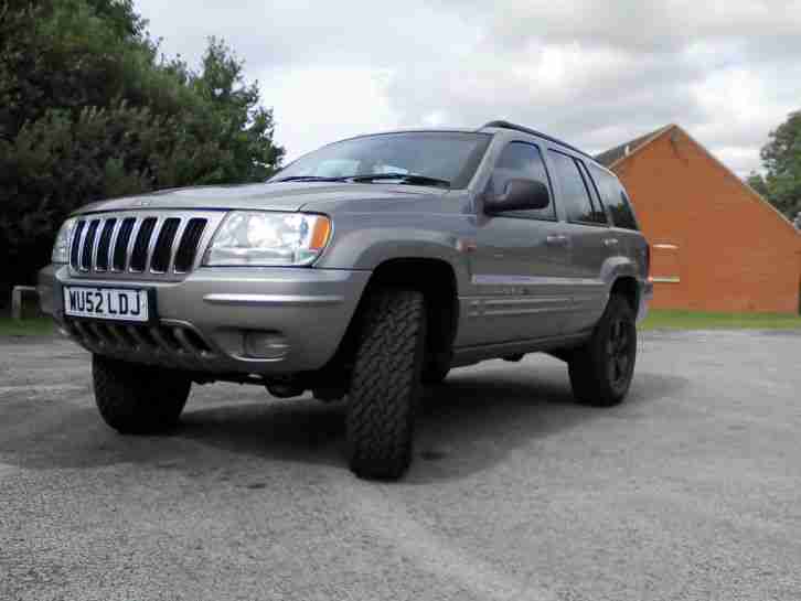 2 " lifted 2002 JEEP GRAND CHEROKEE 2.7 CRD LTD AU SILVER