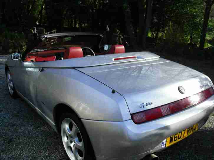 2000 ALFA ROMEO SPIDER LUSSO T SPARK 16V SILVER RED LEATHER PART EXCHANGE