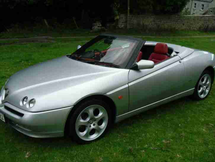 2000 ALFA ROMEO SPIDER LUSSO T SPARK 16V SILVER RED LEATHER PHASE 2 PART EXCH