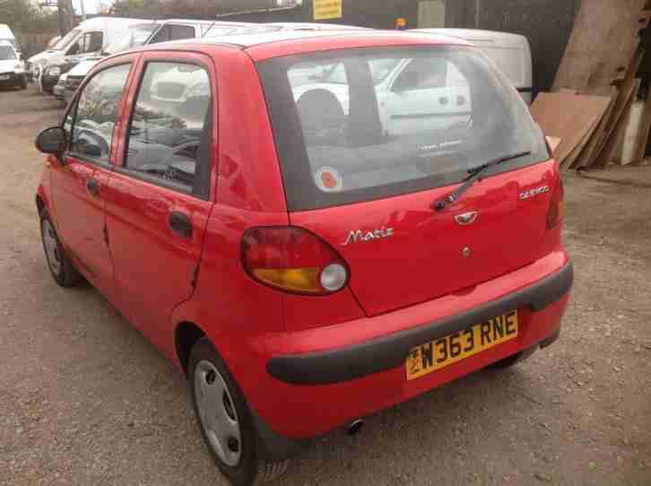 2000 DAEWOO MATIZ SE SMALL ENGINE CHEAP INSURANCE