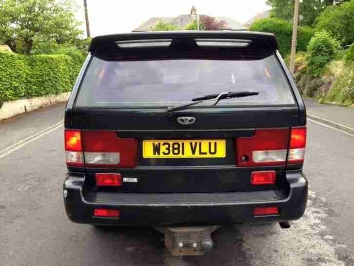 2000 DAEWOO / SSANGYONG MUSSO 2.9 TD BLACK TURBO DIESEL JEEP 4X4 MERCEDES ENGINE