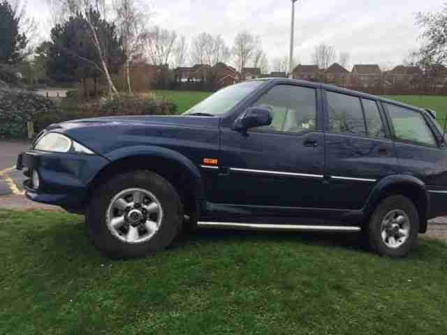 2000 DAEWOO/SSANGYONG MUSSO BLUE 2.3 MANUAL 4X4, ONLY 76K MILES