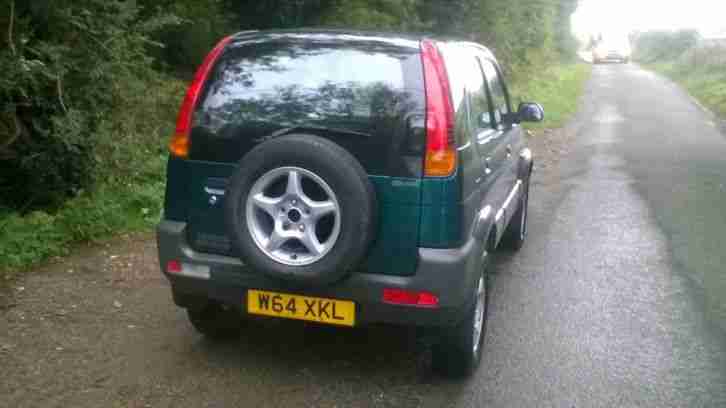 2000 DAIHATSU TERIOS + GREEN 78,000 GENUINE MILES ,CHEAP 4 X 4 .