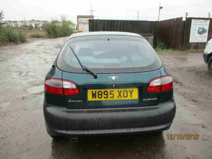 2000 Daewoo Lanos 1.4 S Petrol Manual 3 Door Hatchback Green Low Mileage