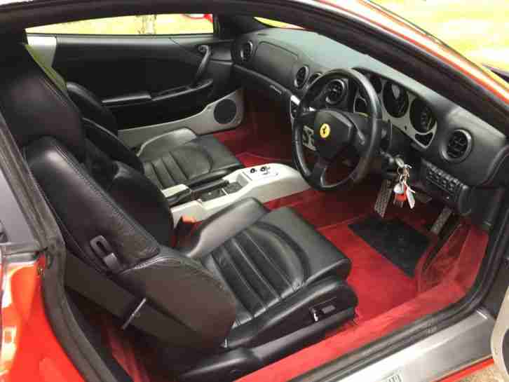 2000 FERRARI 360 MODENA F1 ROSSO CORSA/BLACK LEATHER. 43K MLS FSH JUST SERVICED