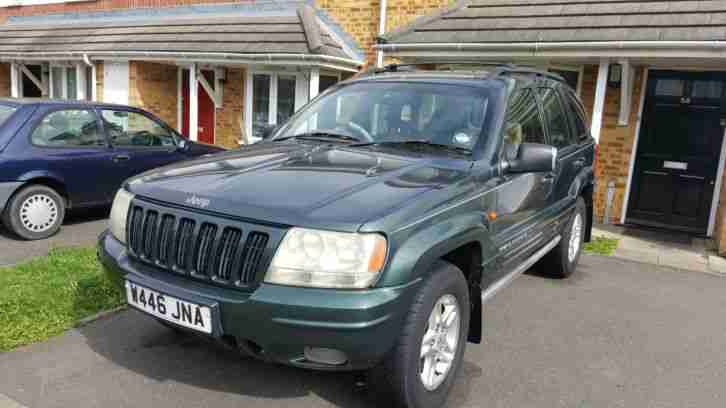 2000 JEEP GRAND CHEROKEE LIMITED GREEN LPG WITH CERTIFICATE, FULLY LOADED,
