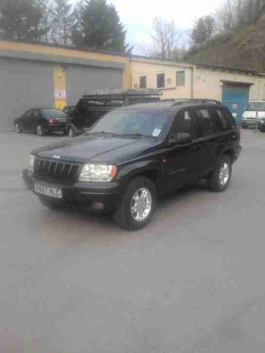 2000 JEEP GRAND CHEROKEE LIMITED V8 BLACK - NEW MOT - LPG