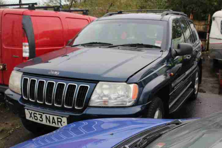 2000 JEEP GRAND CHEROKEE LTD TD A BLUE 0.99p No Reserve