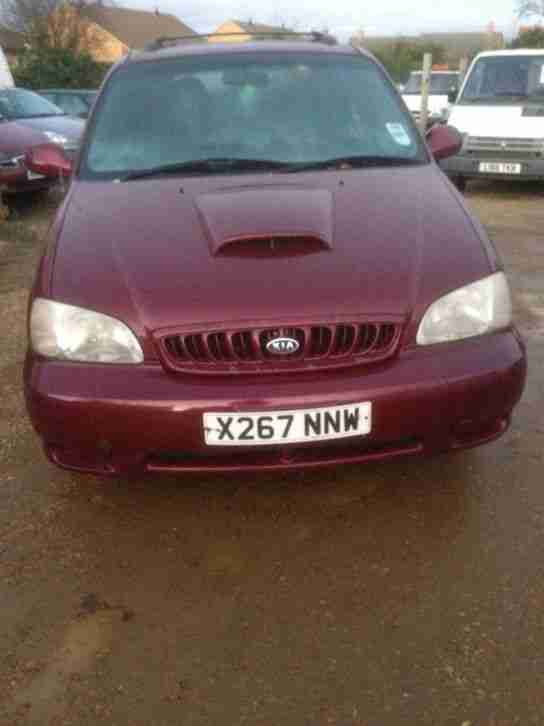 2000 Sedona 2.9TD S SPARES OR REPAIR