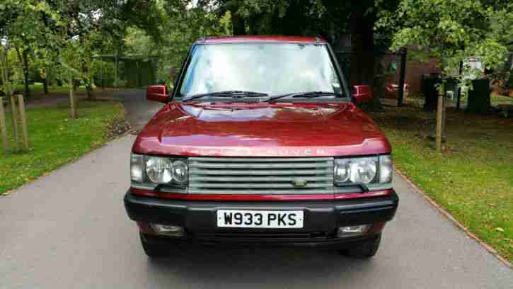 2000 LAND ROVER RANGEROVER 4.0 SE AUTO RED STUNNING VERY LOW MILAGE
