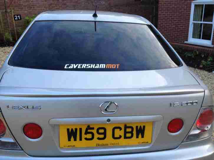 2000 LEXUS IS200 W REG SPORT SILVER