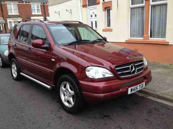 2000 MERCEDES ML 270 CDI AUTO RED SEVEN