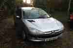 2000 206 GLX SILVER 5 DOOR,P A S,A