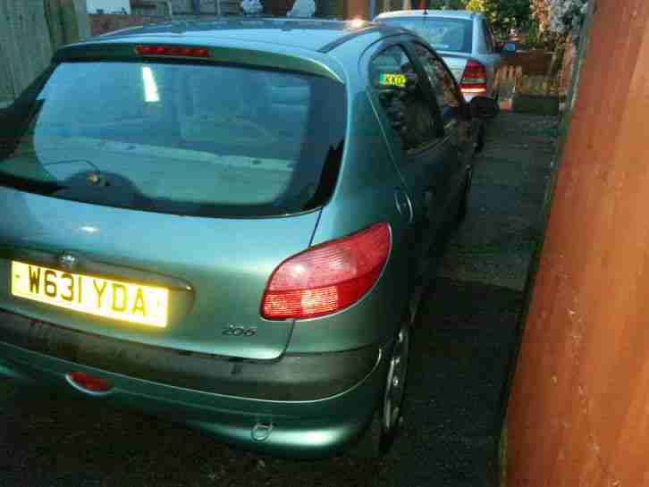 2000 PEUGEOT 206 LX GREEN