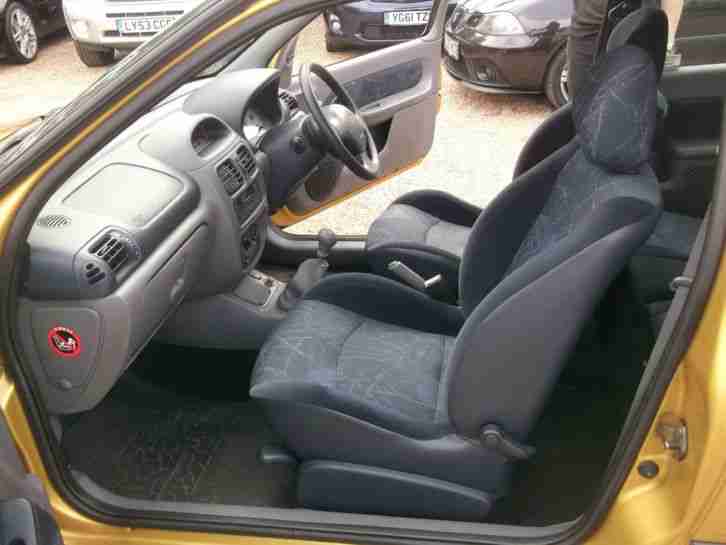 2000 RENAULT CLIO S YELLOW