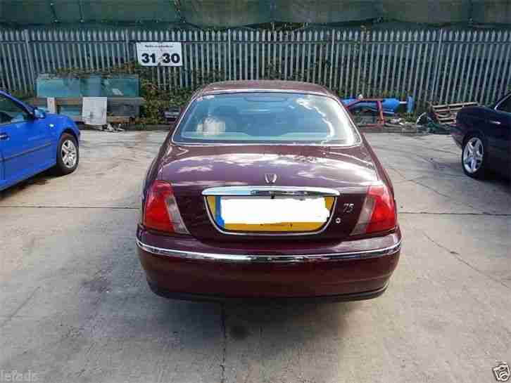 2000 ROVER 75 CONNOISSEUR SE AUTO RED. Leather interiors.