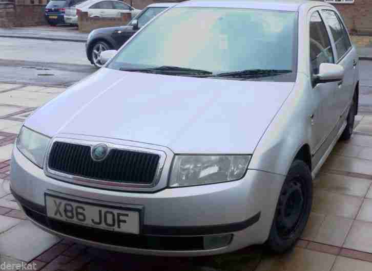 2000 Reg Skoda Fabi 1.4 Petrol in Silver Grey Spares or Repair 88k Miles