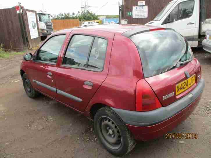 2000 Renault Clio 1.2 Grande Petrol Manual 5 Door Hatchback Red Cheap MOT