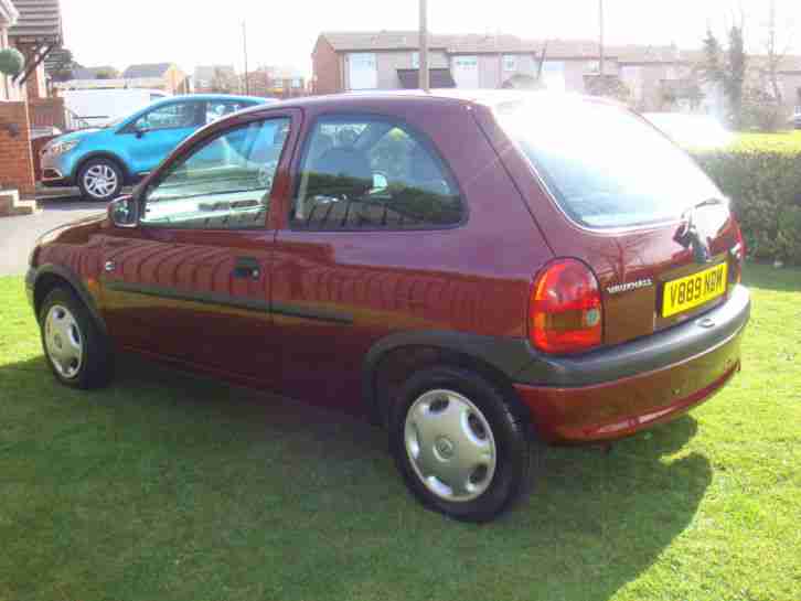 2000 VAUXHALL CORSA CLUB 16V AUTO RED
