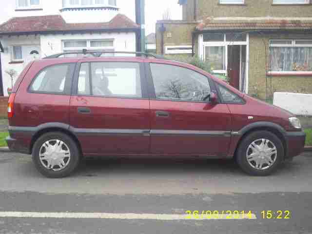 2000 VAUXHALL ZAFIRA COMFORT 16V AUTO RED