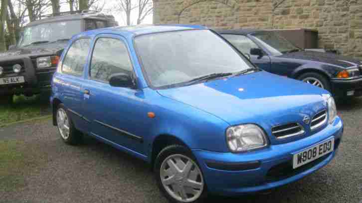 2000 W NISSAN MICRA CELEBRATION 1.0 16V BLUE ONLY 3 OWNERS GOOD LITTLE CAR!