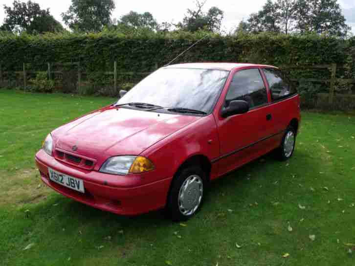 2000 X Suzuki Swift 1.0 GLS 3dr Bright Red LOW MILEAGE 54000 Miles 2 Owners