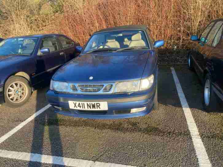 2000 Saab 9 3 Convertible 2L Turbo Spares or repairs Barn find