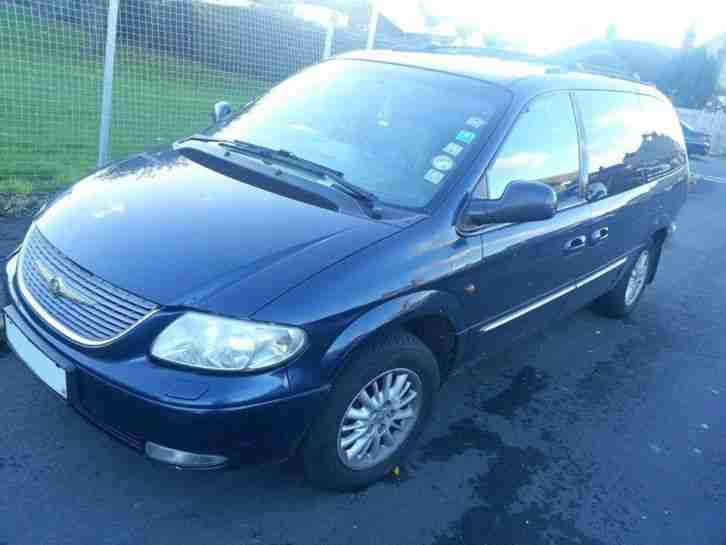 2001 51 CHRYSLER GRAND VOYAGER DIESEL 2.5 CRD 5 SPEED BLUE FULLY LOADED LEATHER