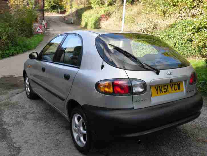 2001 51 DAEWOO LANOS 1.3S 5DR HATCH~SILVER~LONG MOT~DRIVES WELL~ONLY 76K MILES