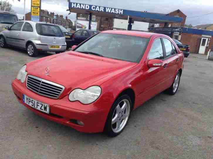 2001 51 MERCEDES C180 RED 6 SPEED MANUAL ONLY