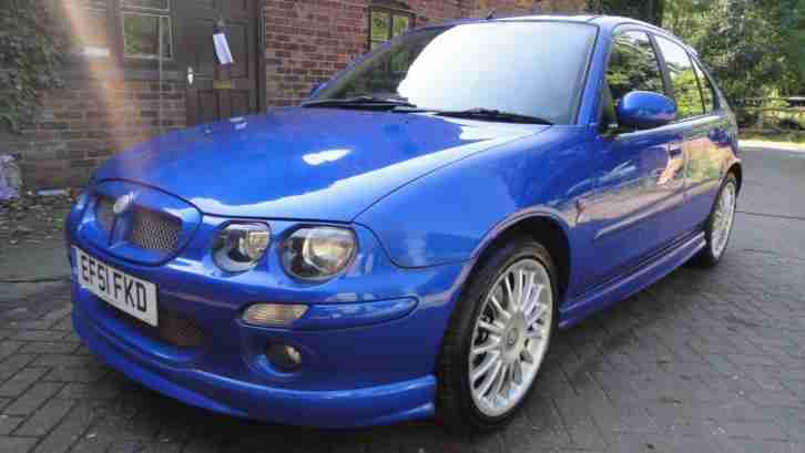 2001 51 MG ZR 1.8 VVC 160 5DR HATCH BLUE MET+AIRCON+ALLOYS+CD+PAS+ABS
