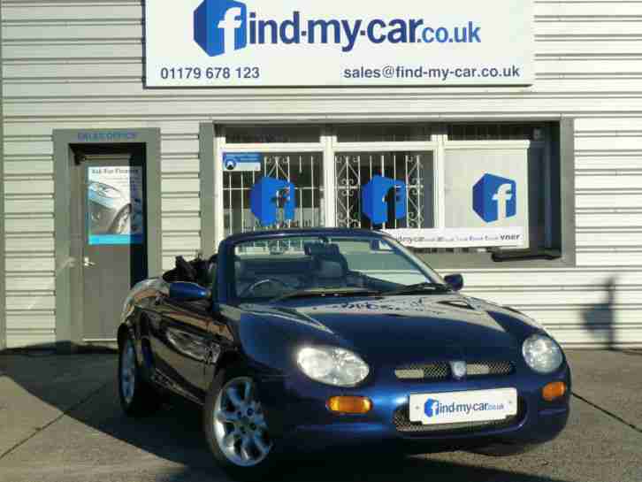 2001 51 MGF 1.8i Convertible in Metallic Blue with Black Leather